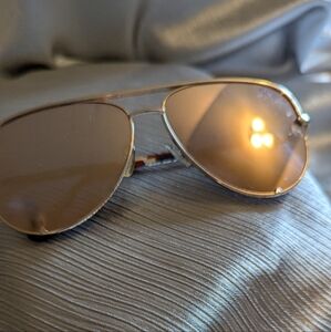 QUAY Highkey Gold Aviator Sunglasses